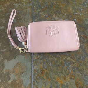 Tory Burch Leather Wristlet